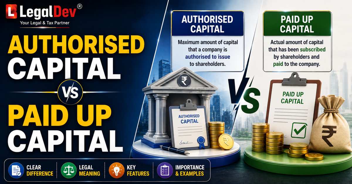 Authorised vs Paid Up Capital